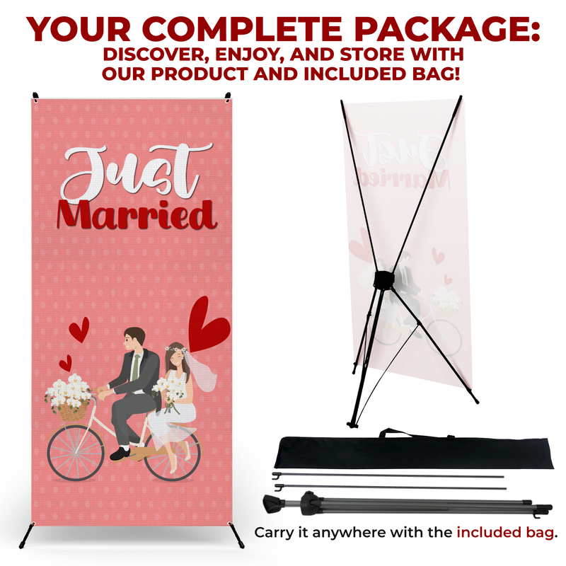 JUST MARRIED X-BANNER