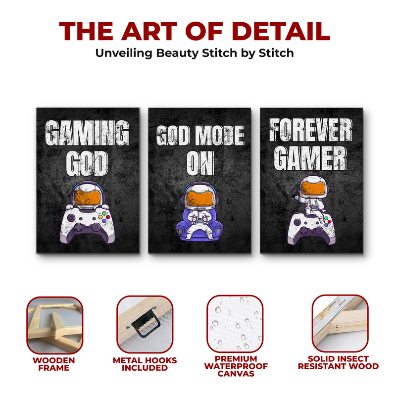 GAMING GOD CANVAS DECOR