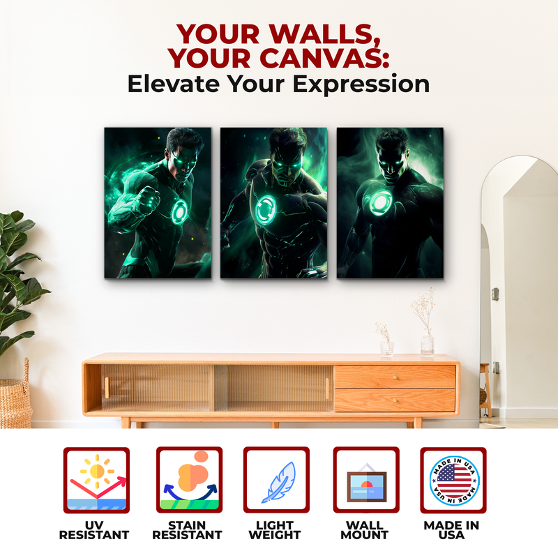 GREEN LANTERN WALL CANVAS