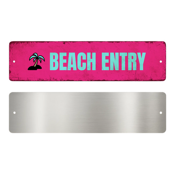 BEACH ENTRY SIGN