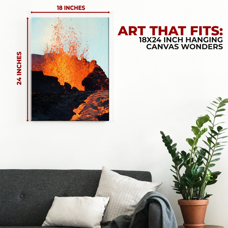 VOLCANO WALL CANVAS DECOR