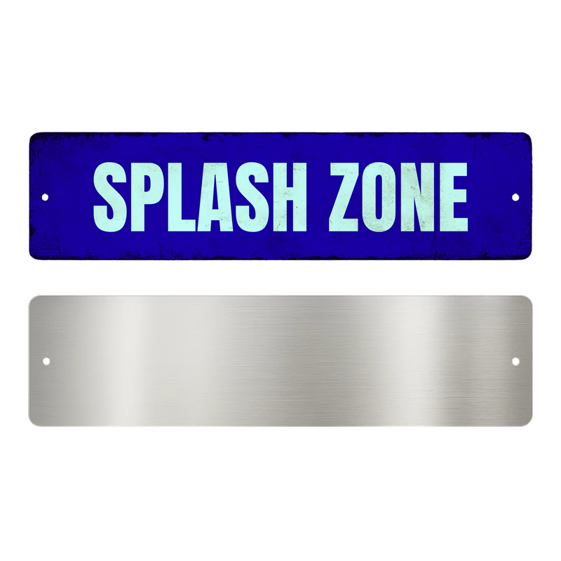 SPLASH ZONE SIGN