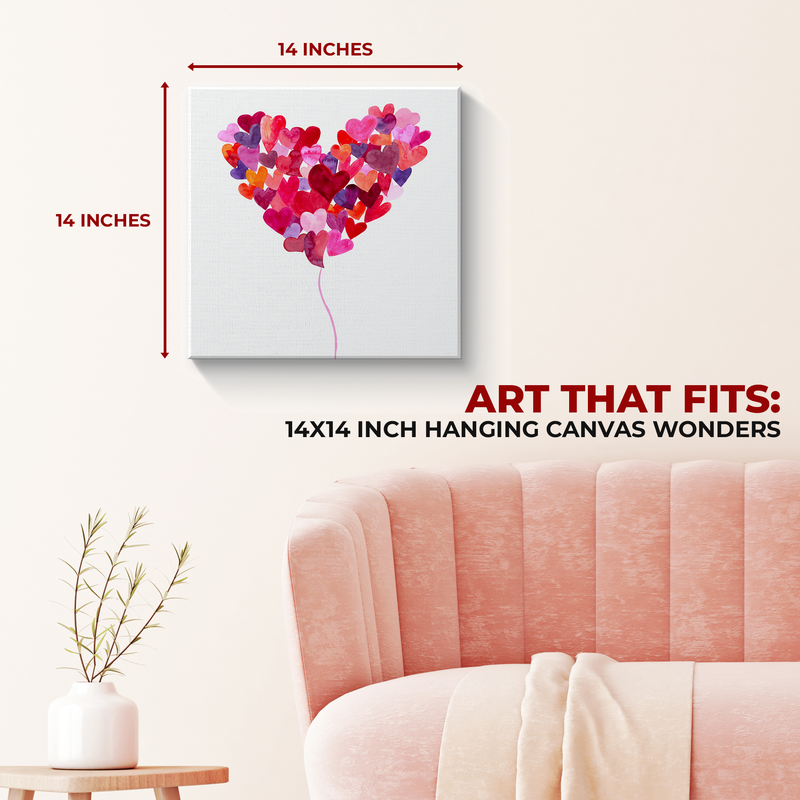 LOVE & HEARTS CANVAS DECOR