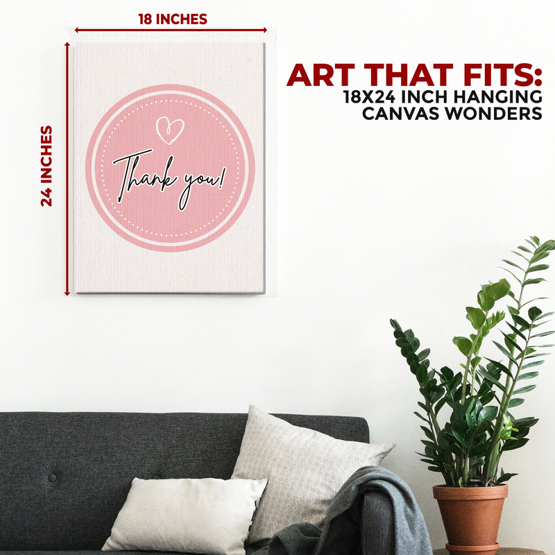THANK YOU & LOVE CANVAS DECOR
