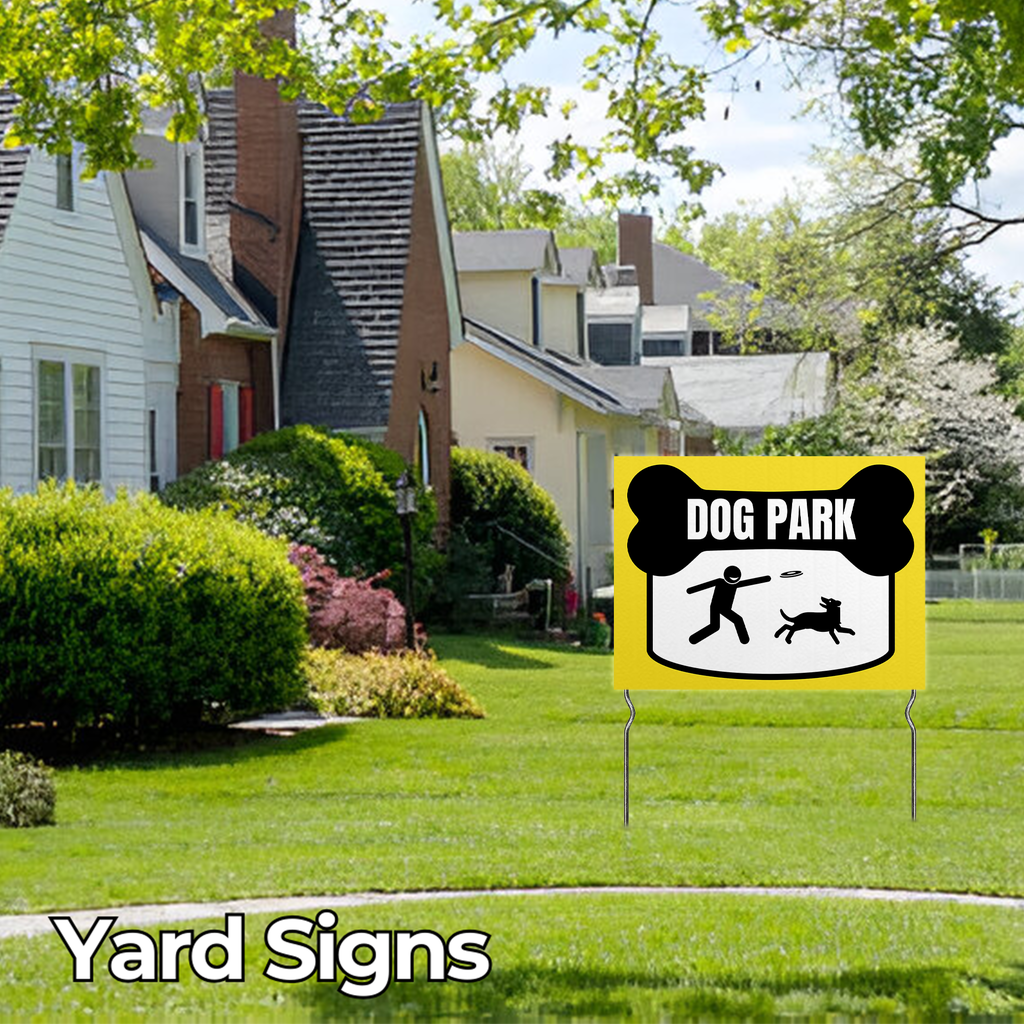 DOG PARK YARD SIGN