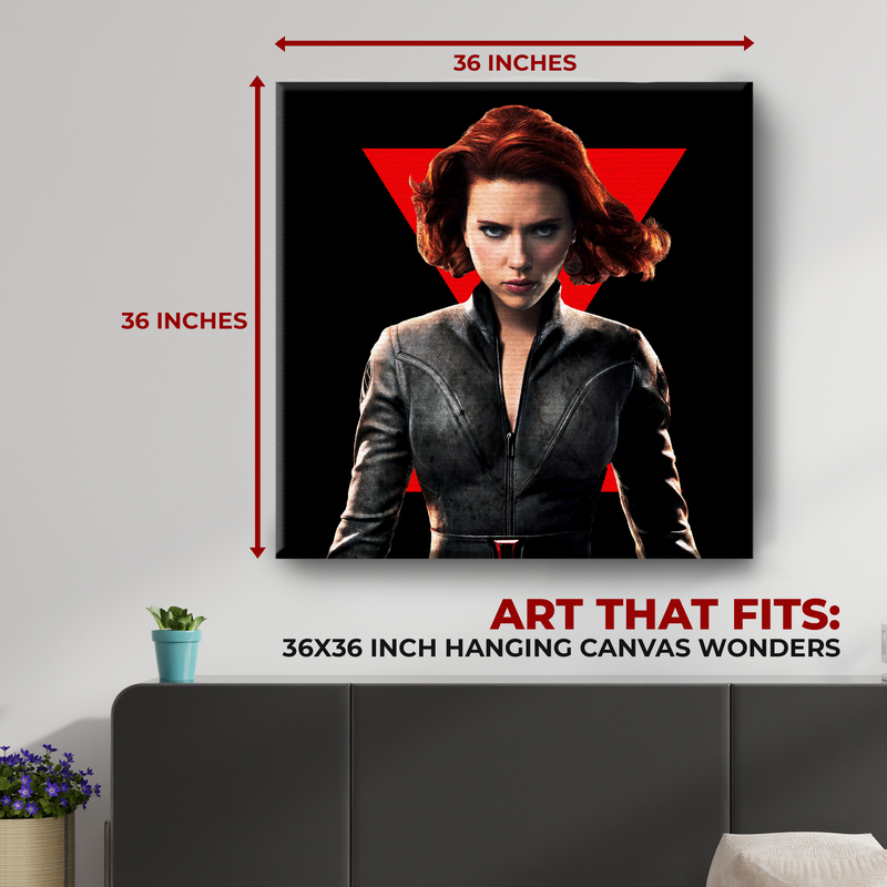 BLACK WIDOW WALL CANVAS DECOR