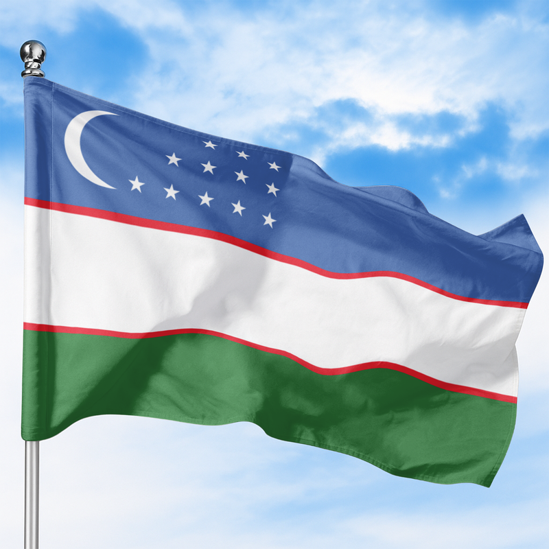 UZBEKISTAN FLAG