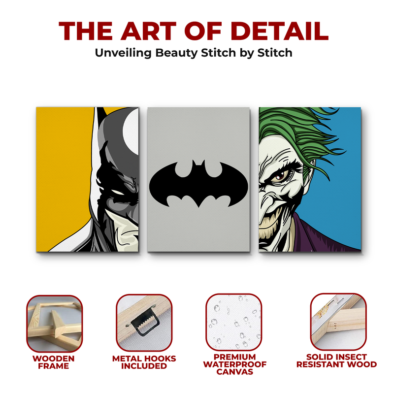 BATMAN & JOKER WALL CANVAS