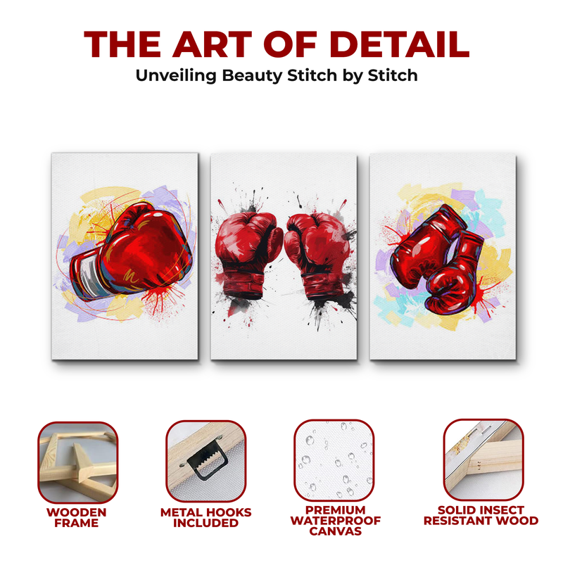 BOXING GLOVES WALL CANVAS