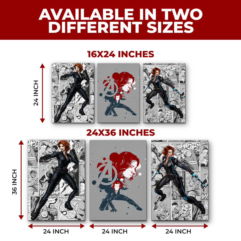 BLACK WIDOW CANVAS DECOR