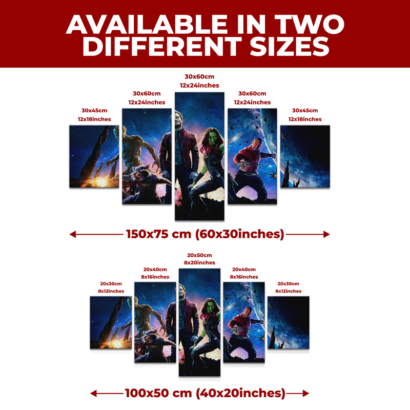 GUARDIANS OF GALAXY WALL CANVAS