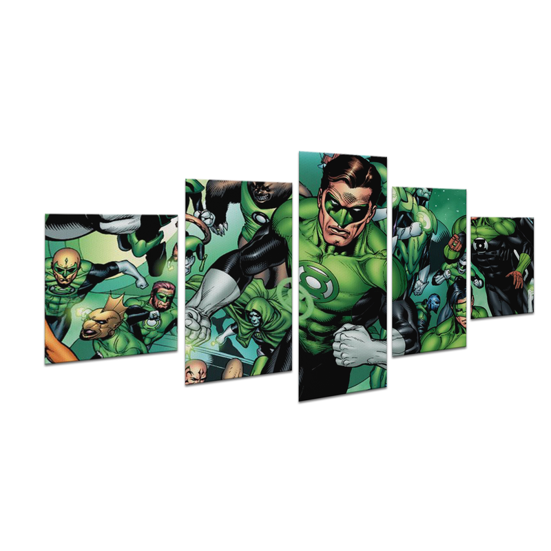 GREEN LANTERN TEAM WALL CANVAS