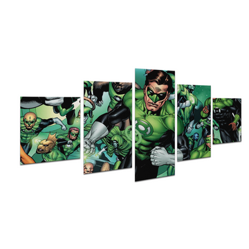 GREEN LANTERN TEAM WALL CANVAS