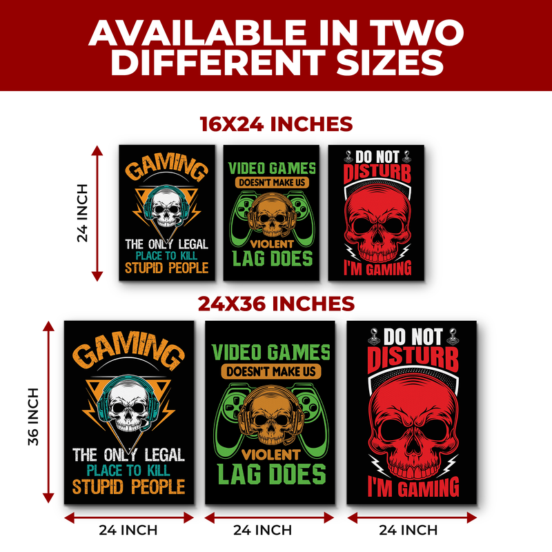 GAMING DO NOT DISTURB CANVAS DECOR