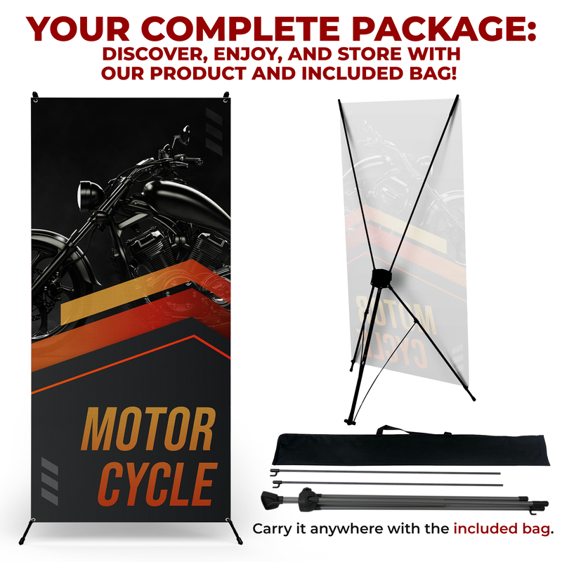 MOTORCYCLE X-BANNER