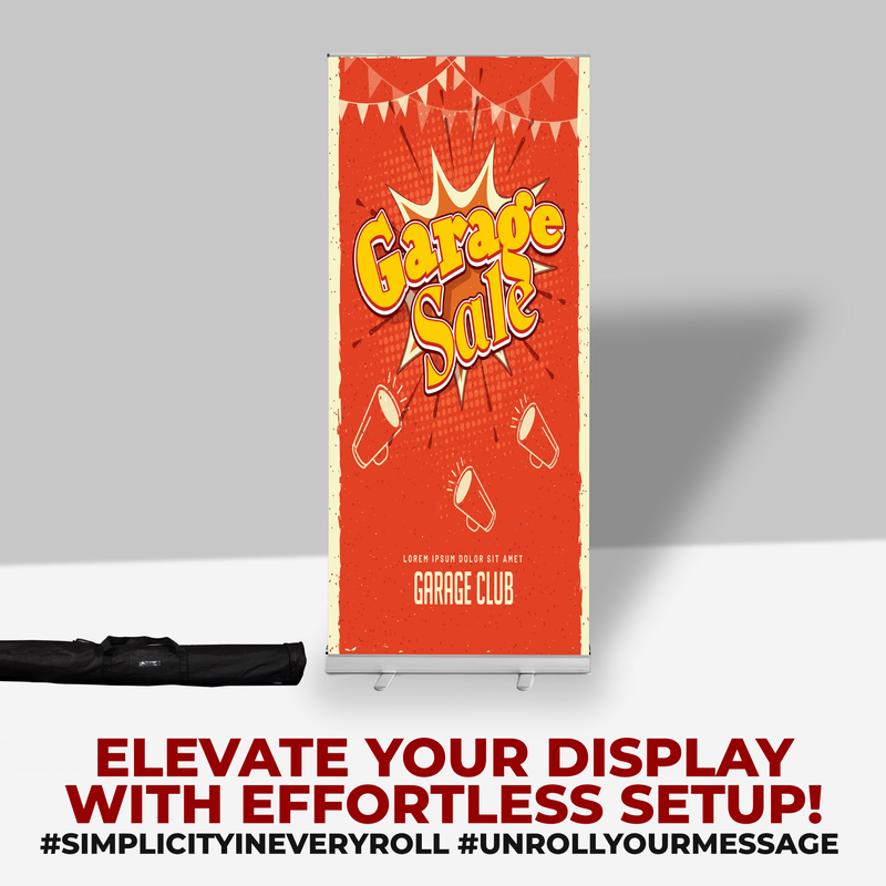 GARAGE SALE BANNER RETRACTABLE