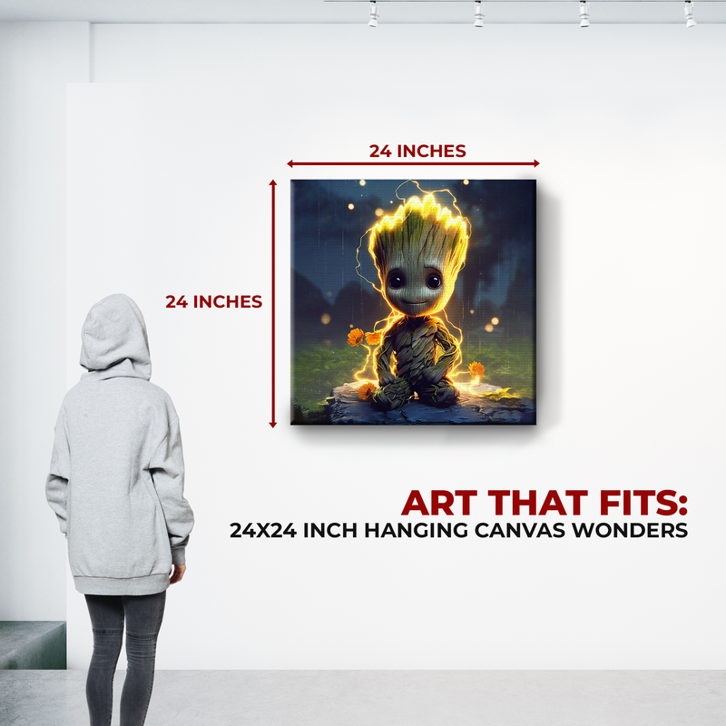 BABY GROOT WALL CANVAS DECOR