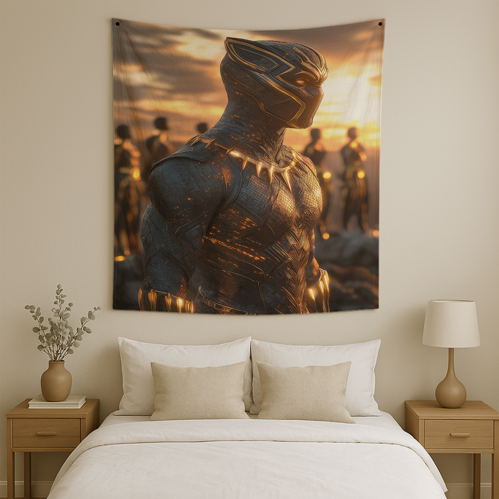 WAKANDA FOREVER: VIBRANIUM RISE WALL TAPESTRY
