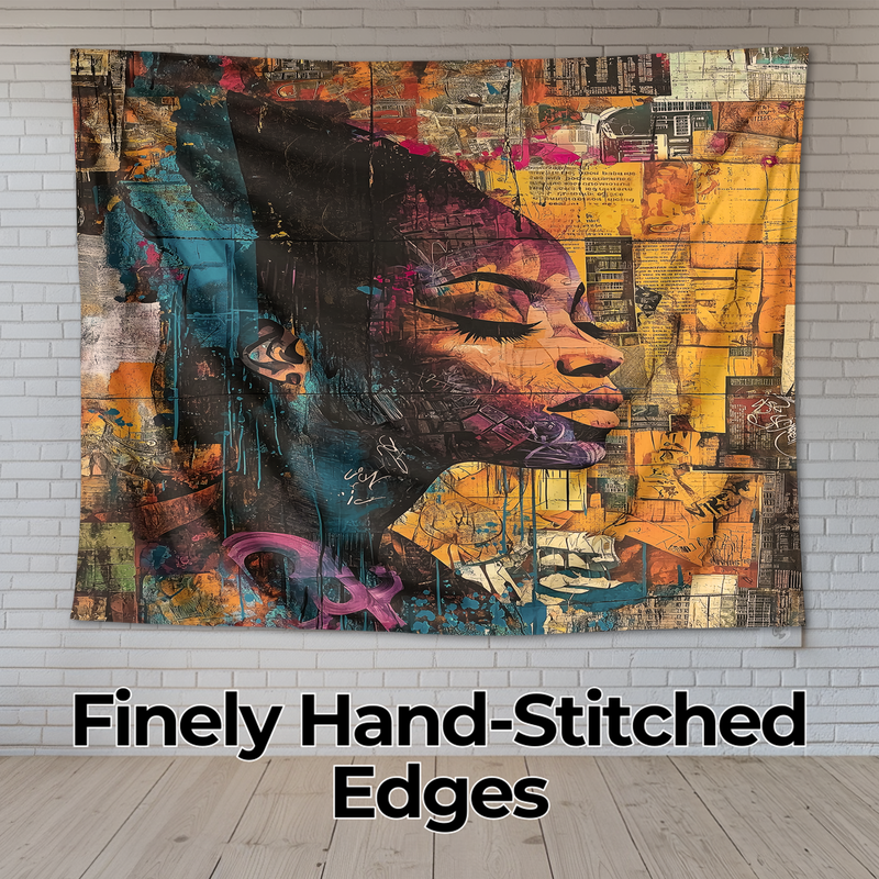 URBAN STREET ART ESSENCE WALL TAPESTRY