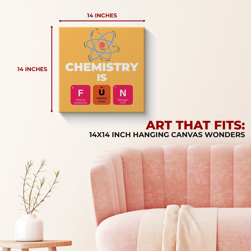 CHEMISTRY QUOTES WALL CANVAS DECOR