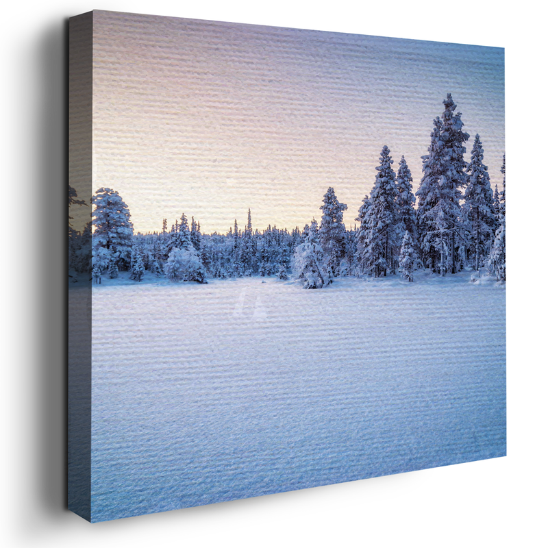 SNOW WALL CANVAS DECOR