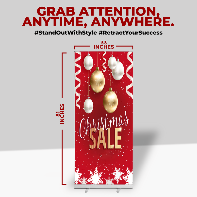 CHRISTMAS SALE BANNER RETRACTABLE