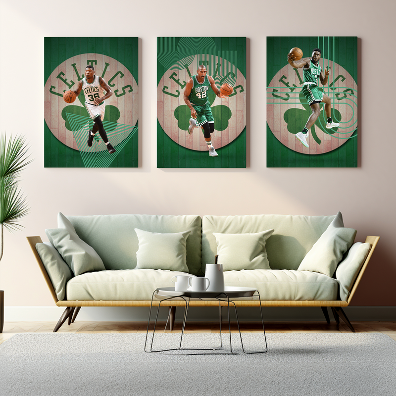 CELTICS PLAYERS WALL CANVAS