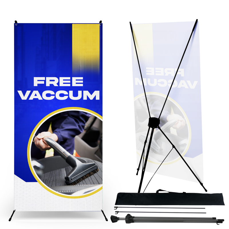 FREE VACCUM X-BANNER