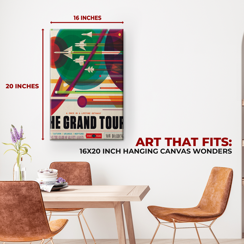 THE GRAND TOUR NASA WALL CANVAS DECOR